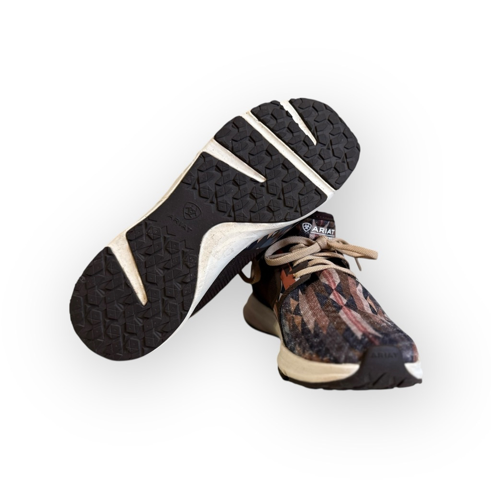 Ariat Women’s Fuse Sneakers Southwest Aztec Print Running Shoes Sz 8B Western - Picture 9 of 10